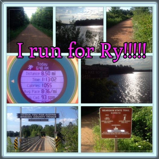 One of my vacation runs for my buddy RY! 